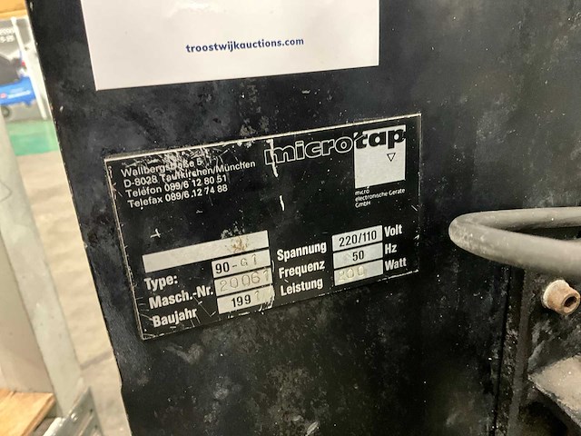 1991 microtap 90-g1 tapmachine - afbeelding 9 van  9