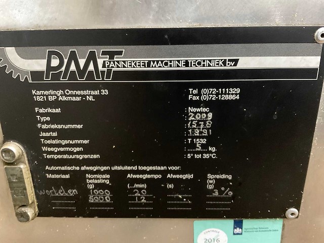 1991 newtec 2009 9 kops zak weger - afbeelding 1 van  10