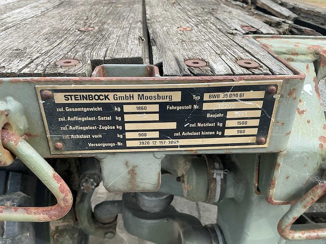1991 steinbock bwb 3900061 trailer - afbeelding 2 van  10