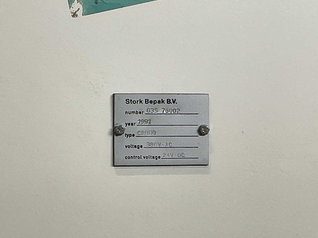 1991 stork bepak c2000 palletiseerinstallatie / palletiser - afbeelding 59 van  62
