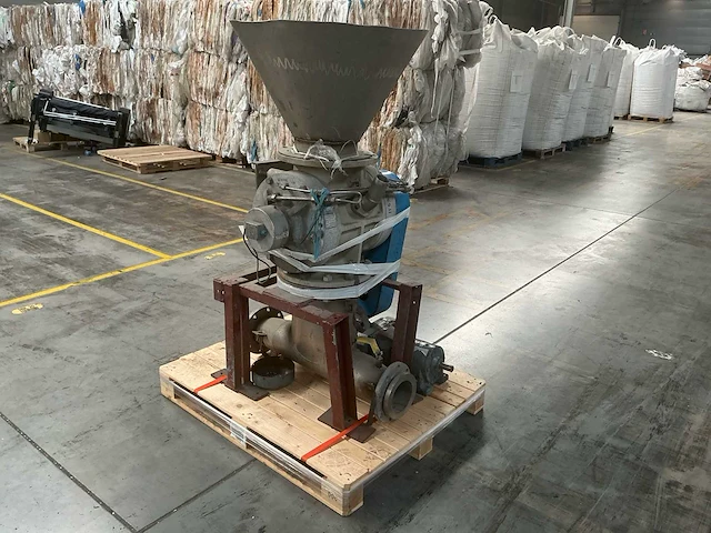 1991 waeschle zgrb-620 doseersluis voor kunststofgranulaat met rvs vultrechter - afbeelding 1 van  23
