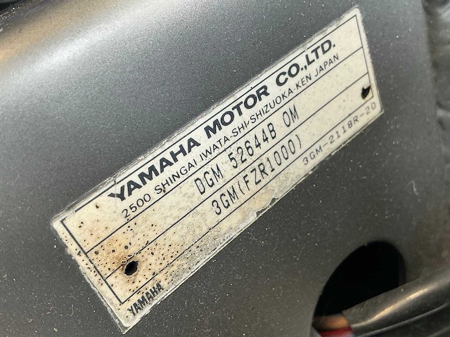 1991 yamaha fzr 1000 motorfiets, mz-62-hb - afbeelding 5 van  13