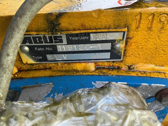 1992 abus elv 2,5 ton bovenloopkraan - afbeelding 3 van  12