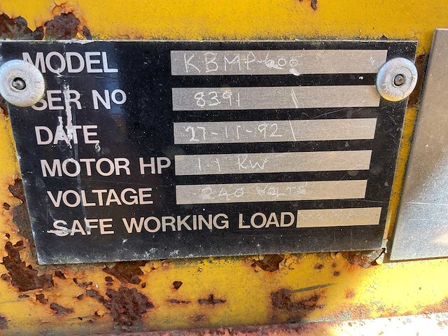 1992 amk kbmp600 mobiele transportband - afbeelding 9 van  17