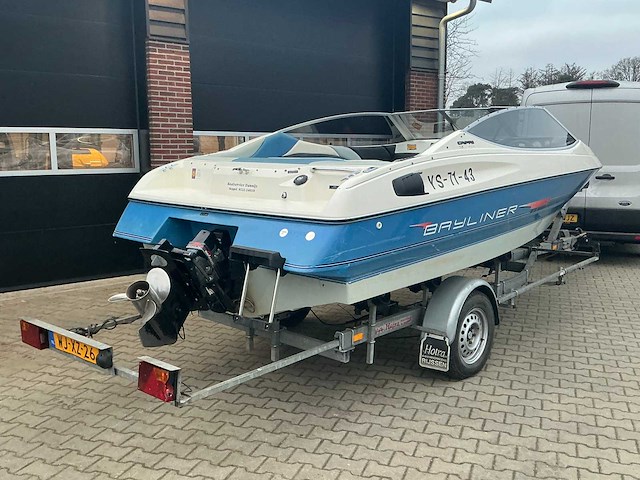 1992 bayliner v6 capri 4.3 sportcruiser boot met 2003 kalf kbe kiep boottrailer - afbeelding 34 van  63
