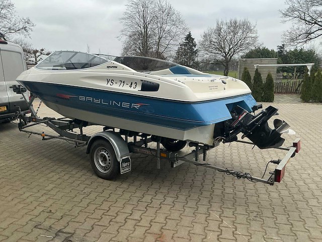 1992 bayliner v6 capri 4.3 sportcruiser boot met 2003 kalf kbe kiep boottrailer - afbeelding 59 van  63