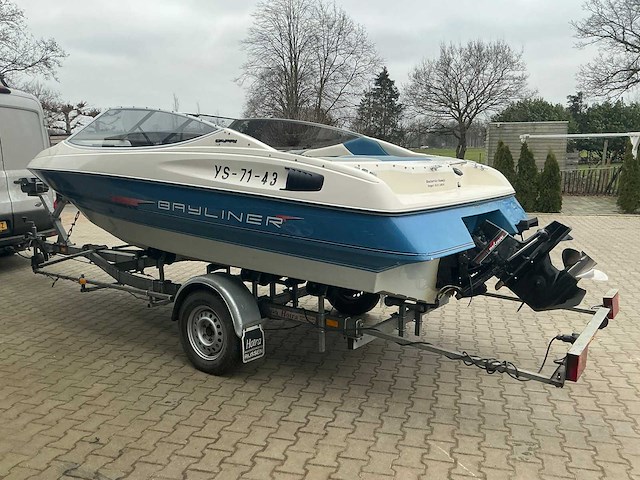 1992 bayliner v6 capri 4.3 sportcruiser boot met 2003 kalf kbe kiep boottrailer - afbeelding 23 van  63
