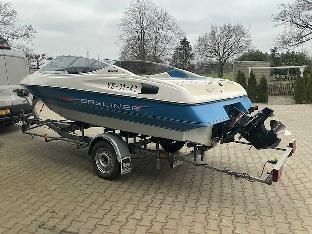 1992 bayliner v6 capri 4.3 sportcruiser boot met 2003 kalf kbe kiep boottrailer - afbeelding 47 van  63
