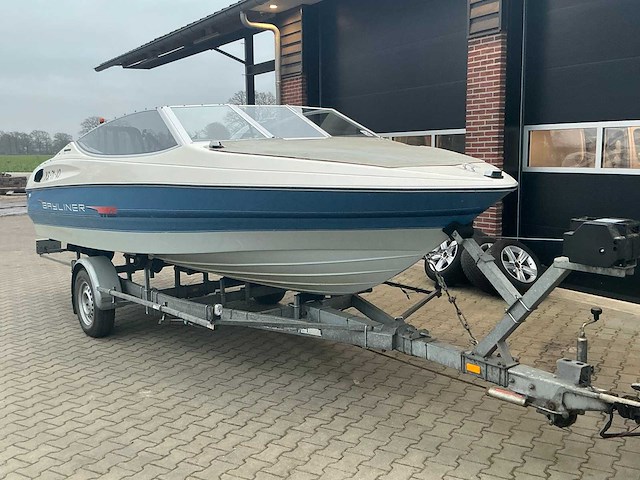 1992 bayliner v6 sportcruiser boot op kalf kbe bootaanhanger - afbeelding 5 van  59