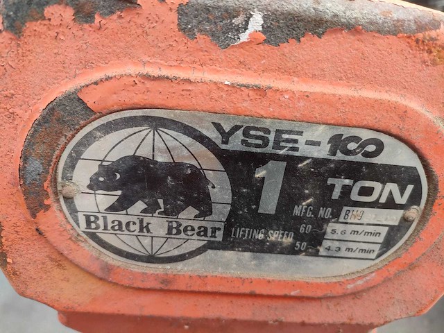 1992 black bear kettingtakel - afbeelding 3 van  5