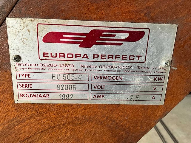 1992 europa perfect eu 505-4 bunker elevator - afbeelding 8 van  8