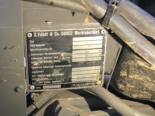 1992 fendt 250 v minitractor - afbeelding 13 van  27