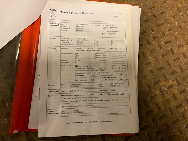 1992 grove north america sm130e hoogwerker - afbeelding 7 van  9