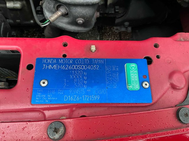 1992 honda crx 1.6 crx esi personenauto - afbeelding 8 van  20