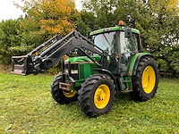1992 john deere 6200 vierwielaangedreven landbouwtractor met voorlader - afbeelding 1 van  35