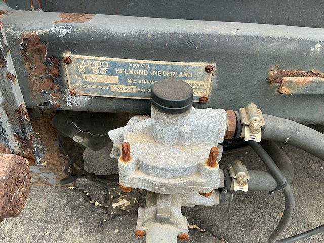 1992 jumbo mv200 c 1 r 2-assige plateauaanhanger - afbeelding 11 van  14