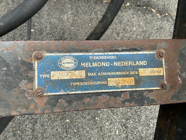 1992 jumbo mv200 c 1 r 2-assige plateauaanhanger - afbeelding 13 van  20