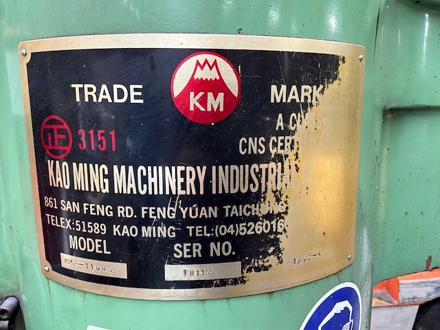 1992 kaoming kmr-1100s radiaalboormachine - afbeelding 4 van  4
