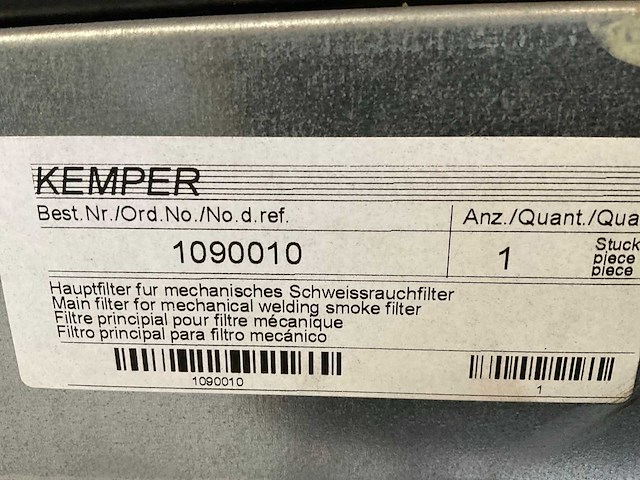 1992 kemper 91550 verrijdbare lasdampafzuiginstallatie - afbeelding 5 van  9
