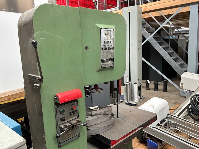 1992 leten plcm-400a verticale bandzaagmachine - afbeelding 3 van  9