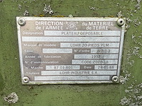 1992 lohr 20 pieds plm haakarm platform - afbeelding 2 van  5