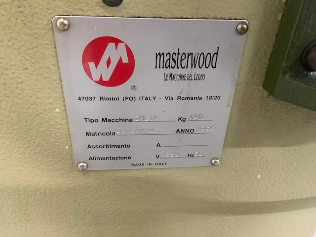 1992 masterwood omb1v gatensteekmachine - afbeelding 8 van  8