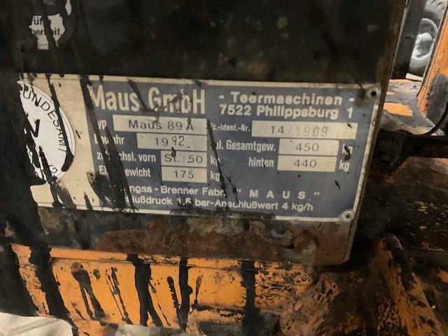 1992 maus bitumen sproeier - afbeelding 3 van  5