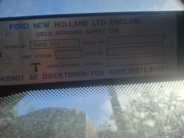 1992 new holland - 7840 4wd - vierwielaangedreven landbouwtractor - afbeelding 19 van  20