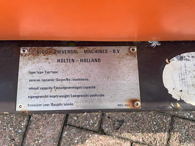 1992 nido snk 210-vpz-s sneeuwploeg - afbeelding 7 van  7