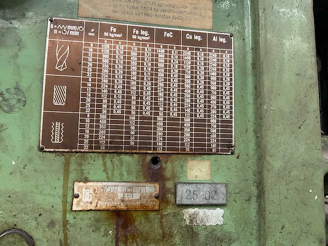 1992 promyslovy kombinat dacice sv32b kolomboormachine - afbeelding 9 van  11