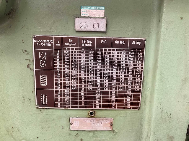 1992 promyslovy kombinat dacice sv32b kolomboormachine - afbeelding 6 van  9