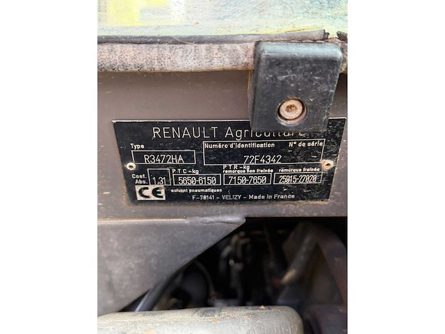 1992 renault ceres 340x vierwielaangedreven landbouwtractor - afbeelding 8 van  8