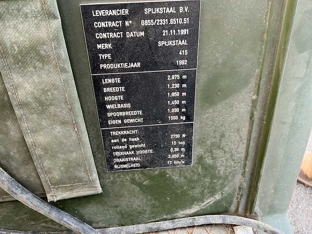 1992 spijkstaal b.v. 415 legervoertuig - afbeelding 32 van  37