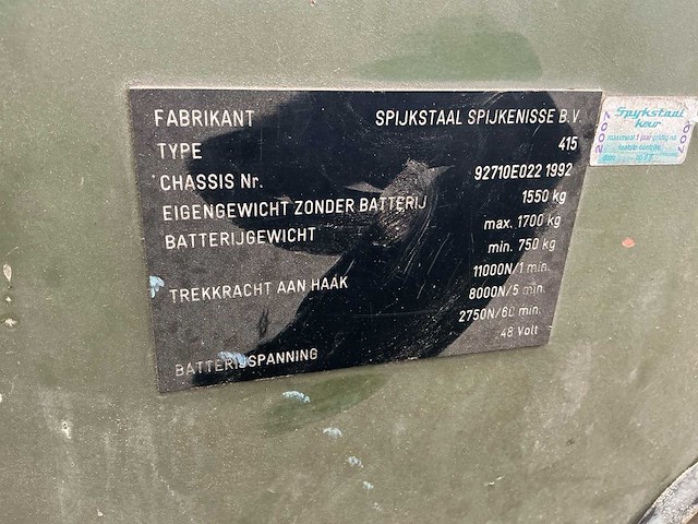 1992 spijkstaal b.v. 415 legervoertuig - afbeelding 37 van  37