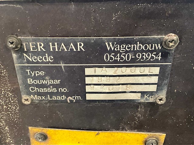 1992 ter haar ta 2000 l aanhangwagen - afbeelding 4 van  12