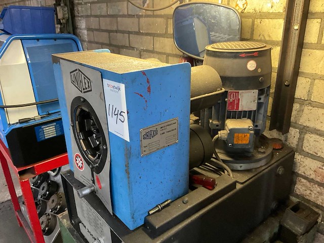 1992 uniflex hm 200 hydraulische slang pers - afbeelding 3 van  8
