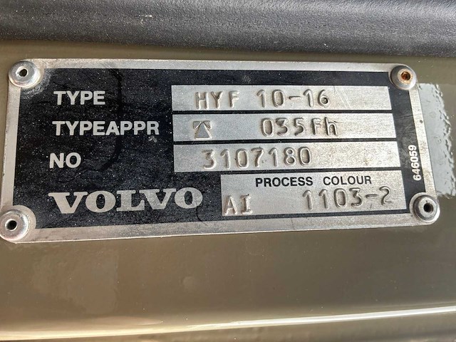 1992 volvo hyf 10-16 f10 intercooler asfalt kipper / trekker - afbeelding 26 van  34