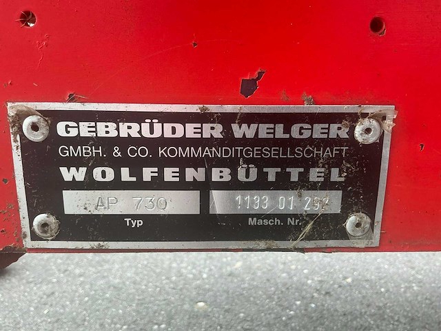 1992 welger ap 730 balenpers - afbeelding 11 van  19