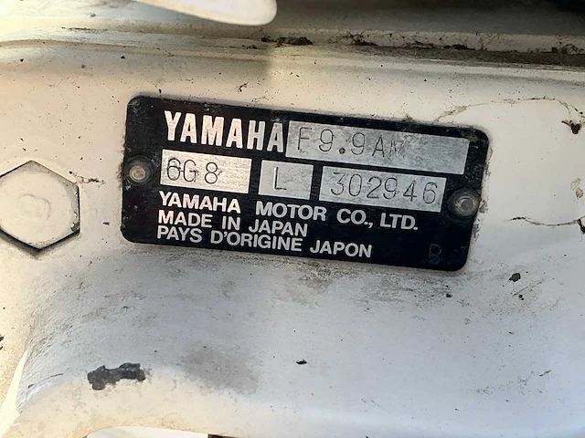 1992 yamaha ft9.9a langstaart buitenboordmotor - afbeelding 2 van  10