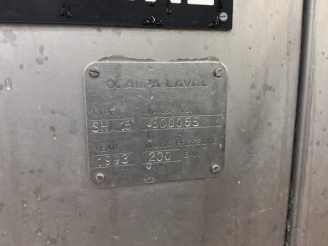 1993 alfa laval shl 15 3-plunjer hogedrukpomp/homogenisator - afbeelding 7 van  8