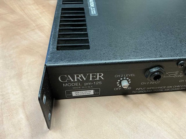 1993 carver pm125 versterker - afbeelding 4 van  4