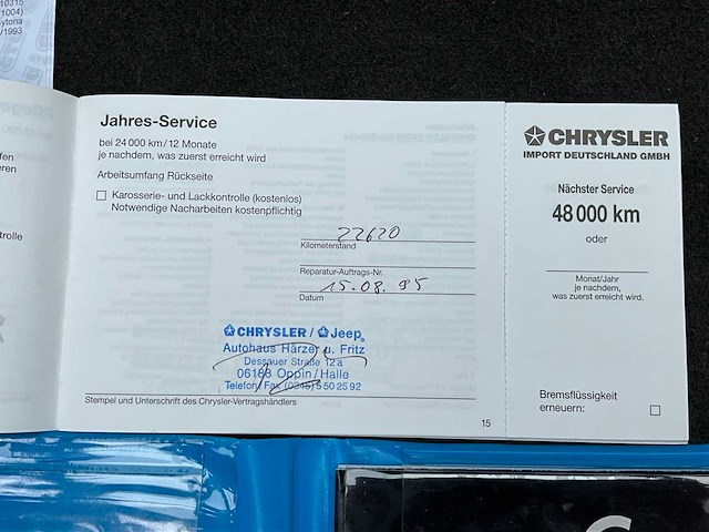 1993 chrysler daytona gt 2.5 turbo personenauto - afbeelding 28 van  36