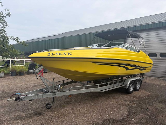 1993 crownline 225ccr 7.4l mercruiser v8 ±300 pk + trailer - afbeelding 1 van  50