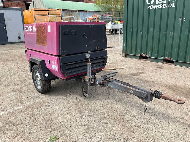 1993 ecoair f30 21 kw mobiele schroefcompressor - afbeelding 1 van  5