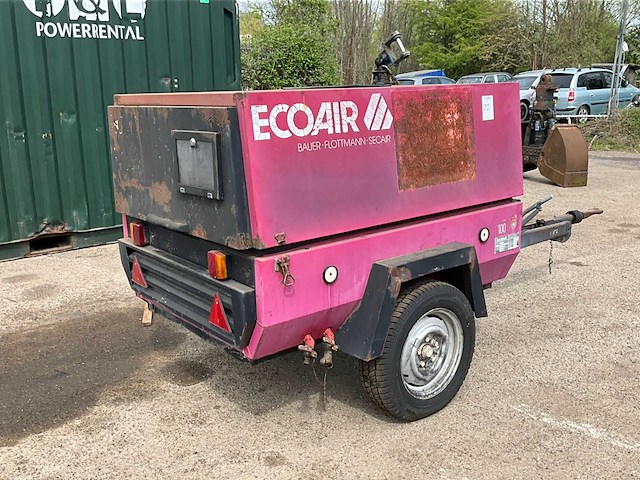 1993 ecoair f30 21 kw mobiele schroefcompressor - afbeelding 4 van  5
