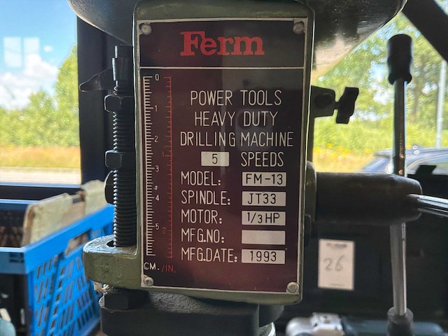 1993 ferm fm-13 kolomboormachine - afbeelding 3 van  6