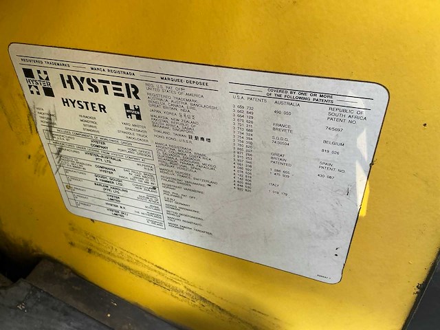 1993 hyster h6.00xl vorkheftruck - afbeelding 11 van  21