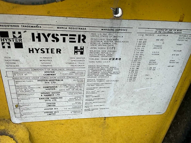 1993 hyster j1.75xl vorkheftruck elektrisch - afbeelding 3 van  12