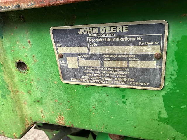 1993 john deere 3650 vierwielaangedreven landbouwtractor - afbeelding 6 van  36