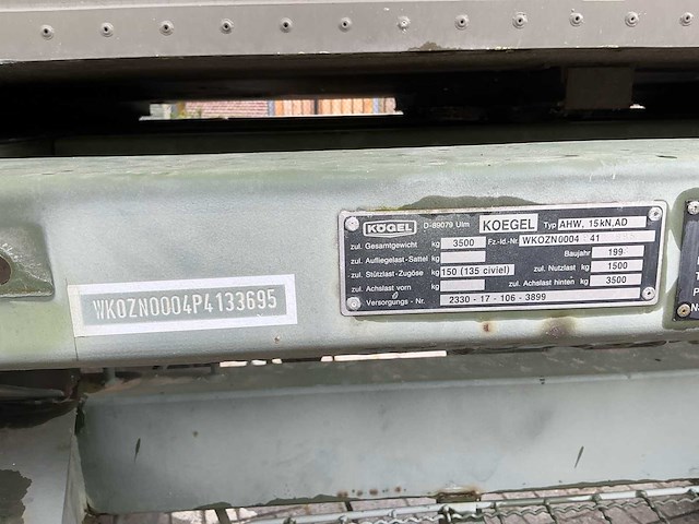 1993 kögel ahw 15 kn ad aanhangwagen met container (aluminium) - afbeelding 42 van  48